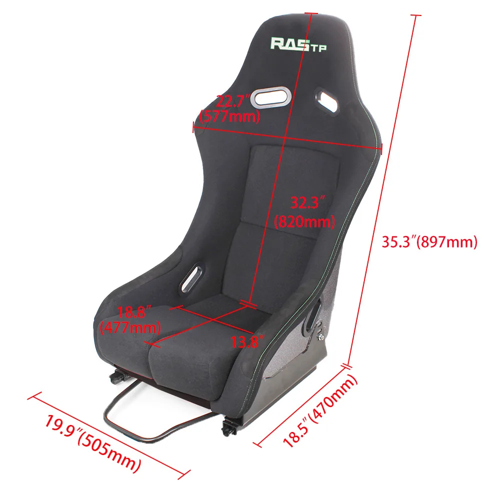 YFY car modification racing seat racing game emulator seat adjustable slide VR driving chair customization