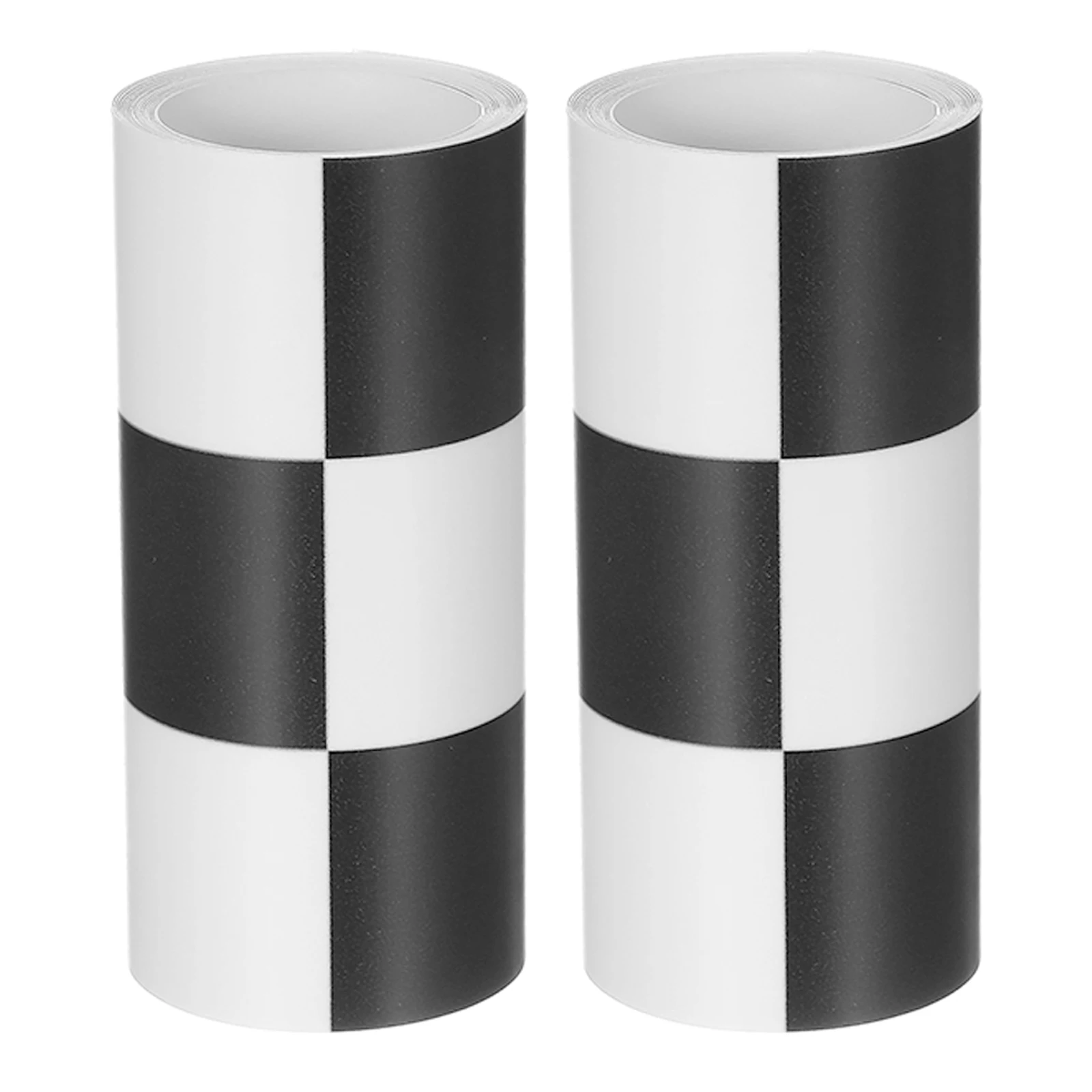 

2pcs 2 Rolls Checkered Border Wall Sticker Waterproof Pvc Peel Stick Trim For Kitchen Bathroom Bedroom Classroom Chalkboard