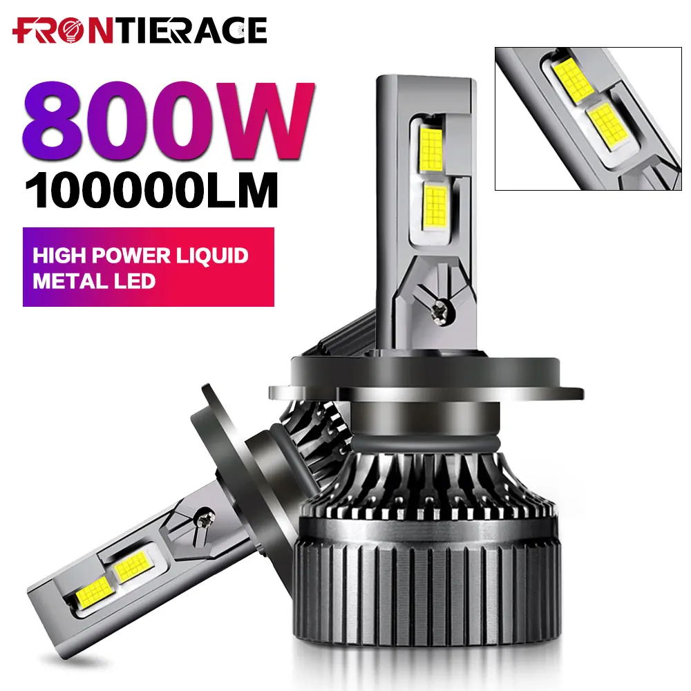 Car Headlamp H4 Led Headlight 800W High Power CSP Lighthouse Projector Canbus 6500K HB3 HB4 9005 9006 H1 H7 H4  Fog Light 6000K