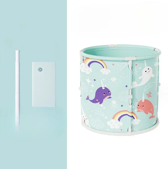 حوض استحمام منزلي للأطفال بدون تركيب ، حوض استحمام قابل للطي ، حمام سباحة للأطفال ، دلو حمام للأطفال الصغار