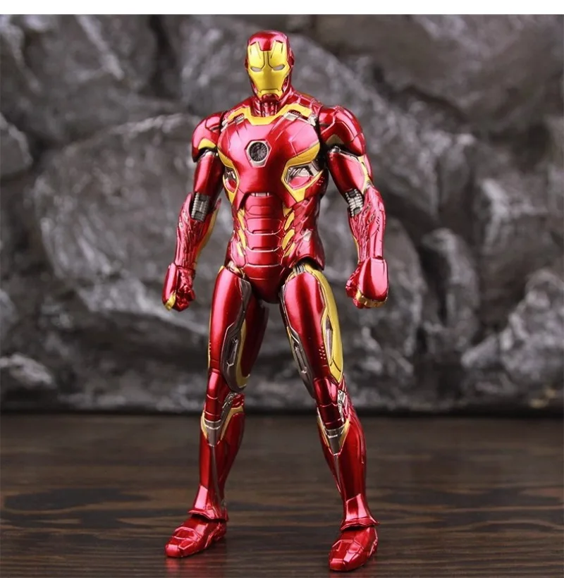 Super ! Figurine Iron Man MK85 Avengers - Statue de collection Marvel |   Jouet en boîte mystère |   Cadeau du Nouvel An pour les fans cosplay