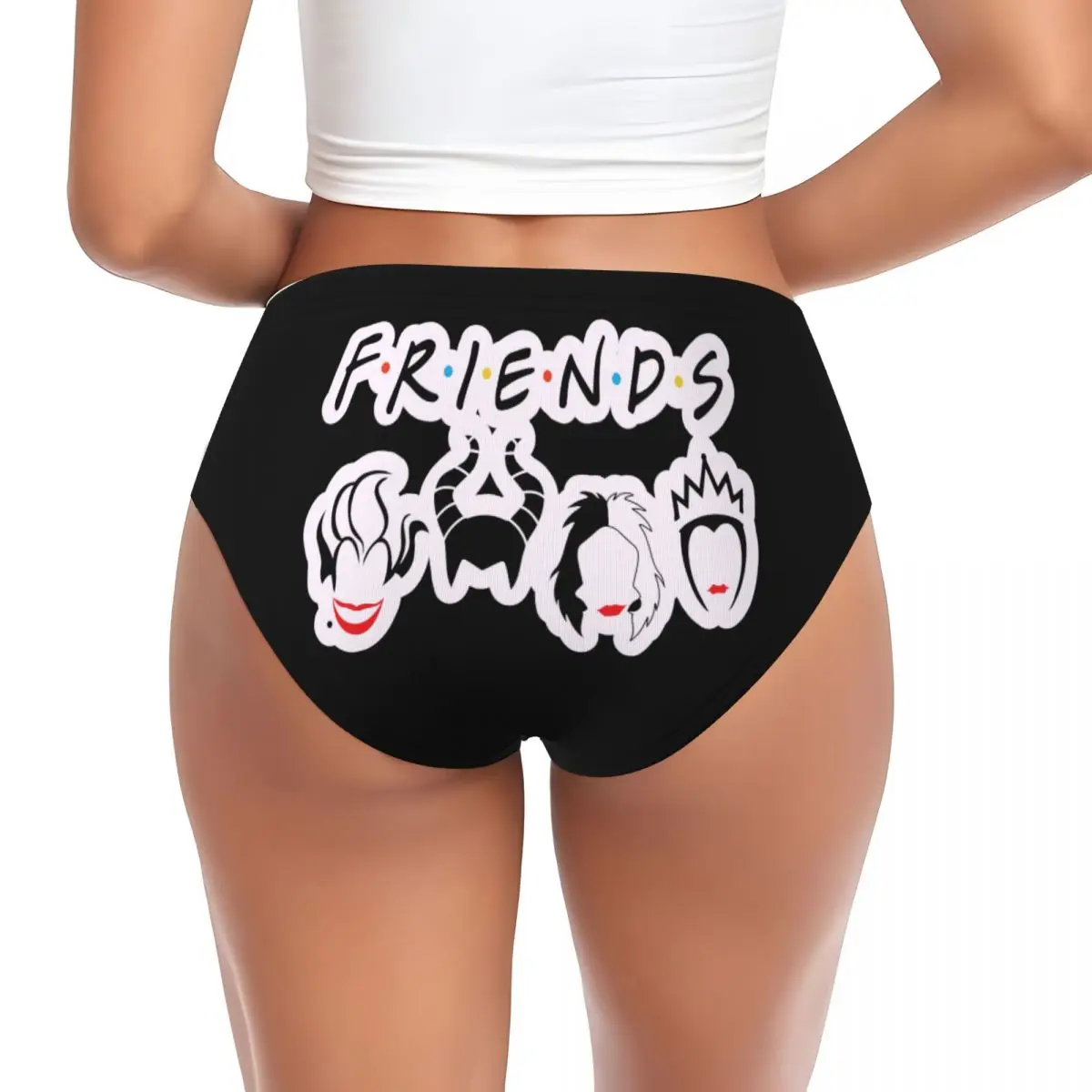 مخصص الأشرار Maleficent Ursula Evil Queen سراويل قصيرة المرأة الراحة تمتد الملابس الداخلية