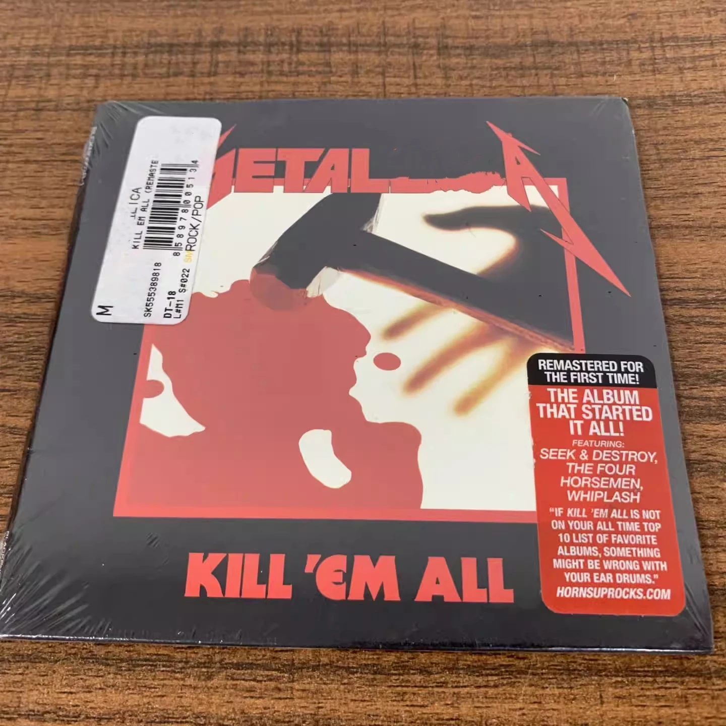 

Thrash Metal James Hetfield Музыкальный компакт-диск Kill 'Em All Album Hit The Lights Музыкальная запись Косплей Walkman Soundtracks Box Party Music