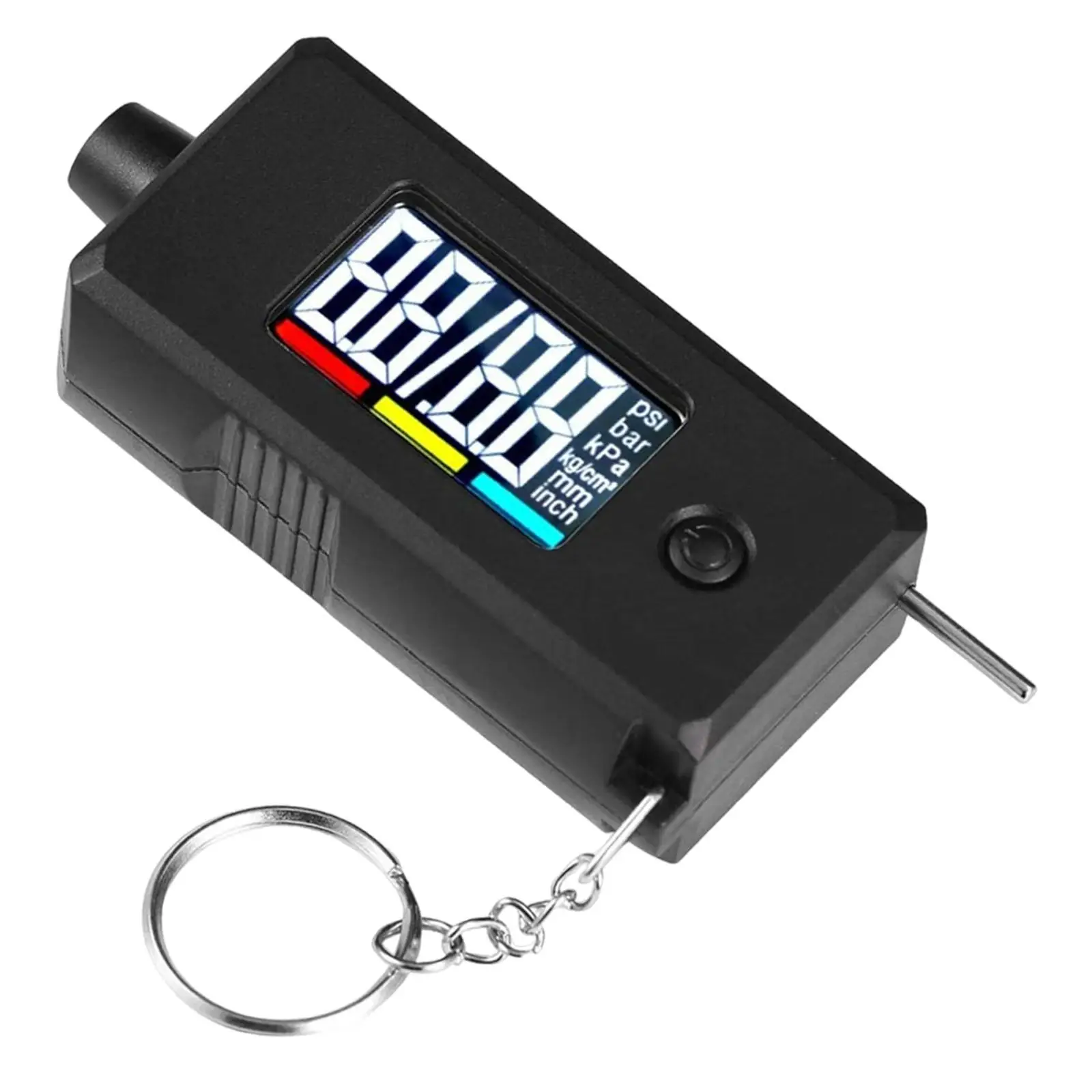 Tire Pressure Gauge 2 in 1 PSI Tire Gauge Professional Tread Ruler Portable Reader for Automobile Bike Maintenance Car