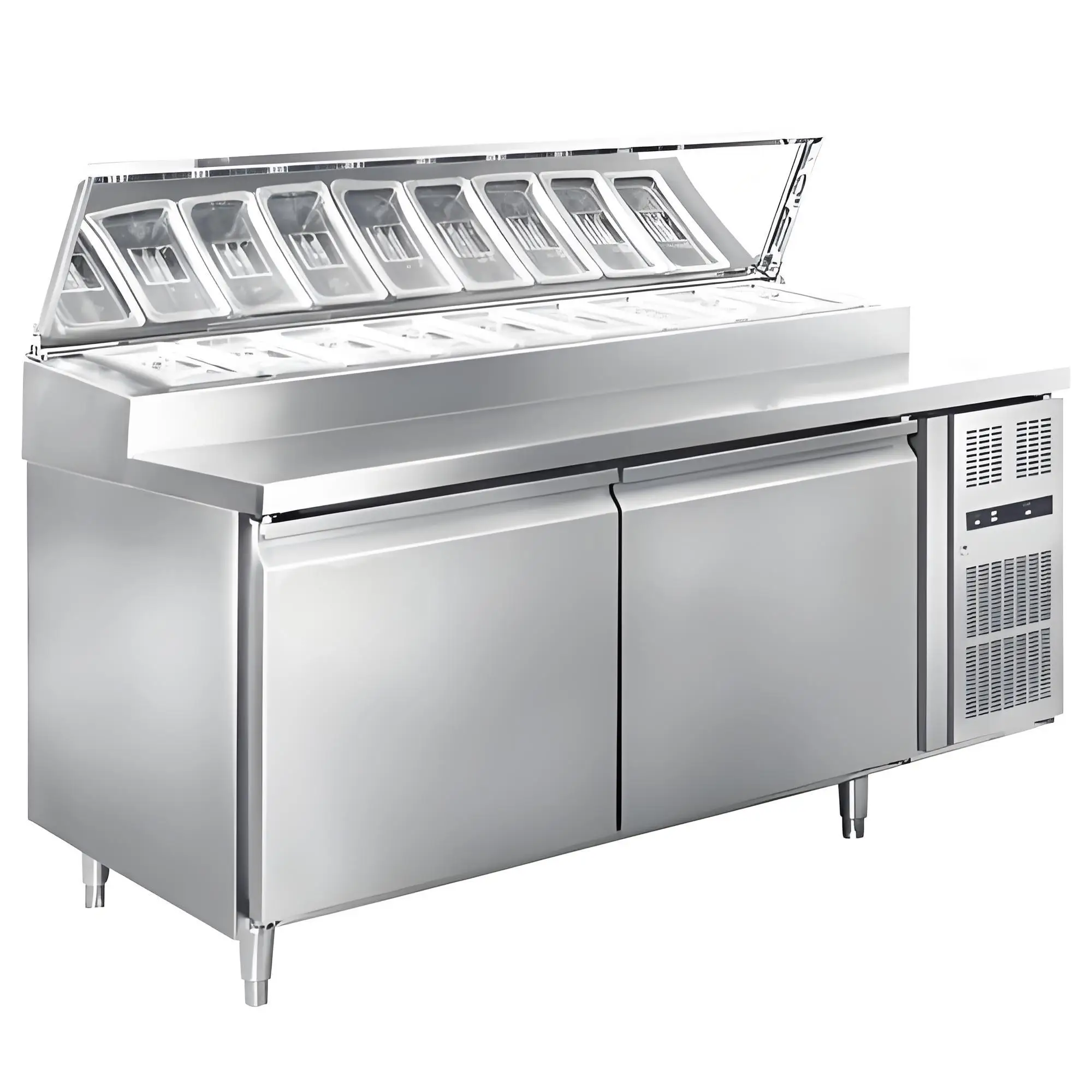 Sale Refrigerators & Freezers Counter Top Pizza Prep Table Fridge  New Trend  Salad Chiller for  Beverage Factory