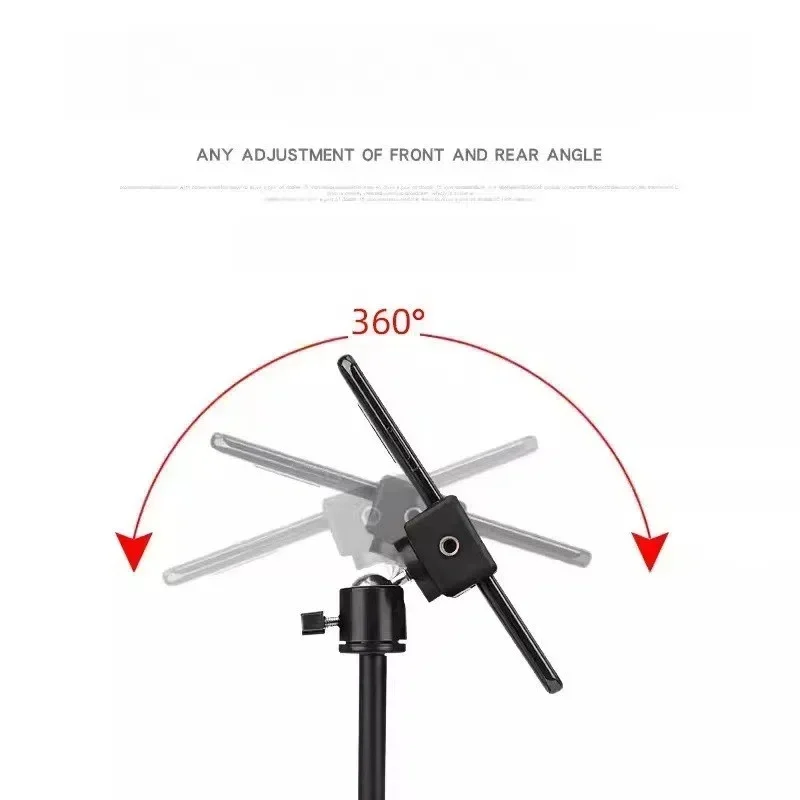 Universal 1/4 Screw Extend Tripod Light Stand Photography Light Bracket With Phone Holder for Phone LED Video Light Lamp