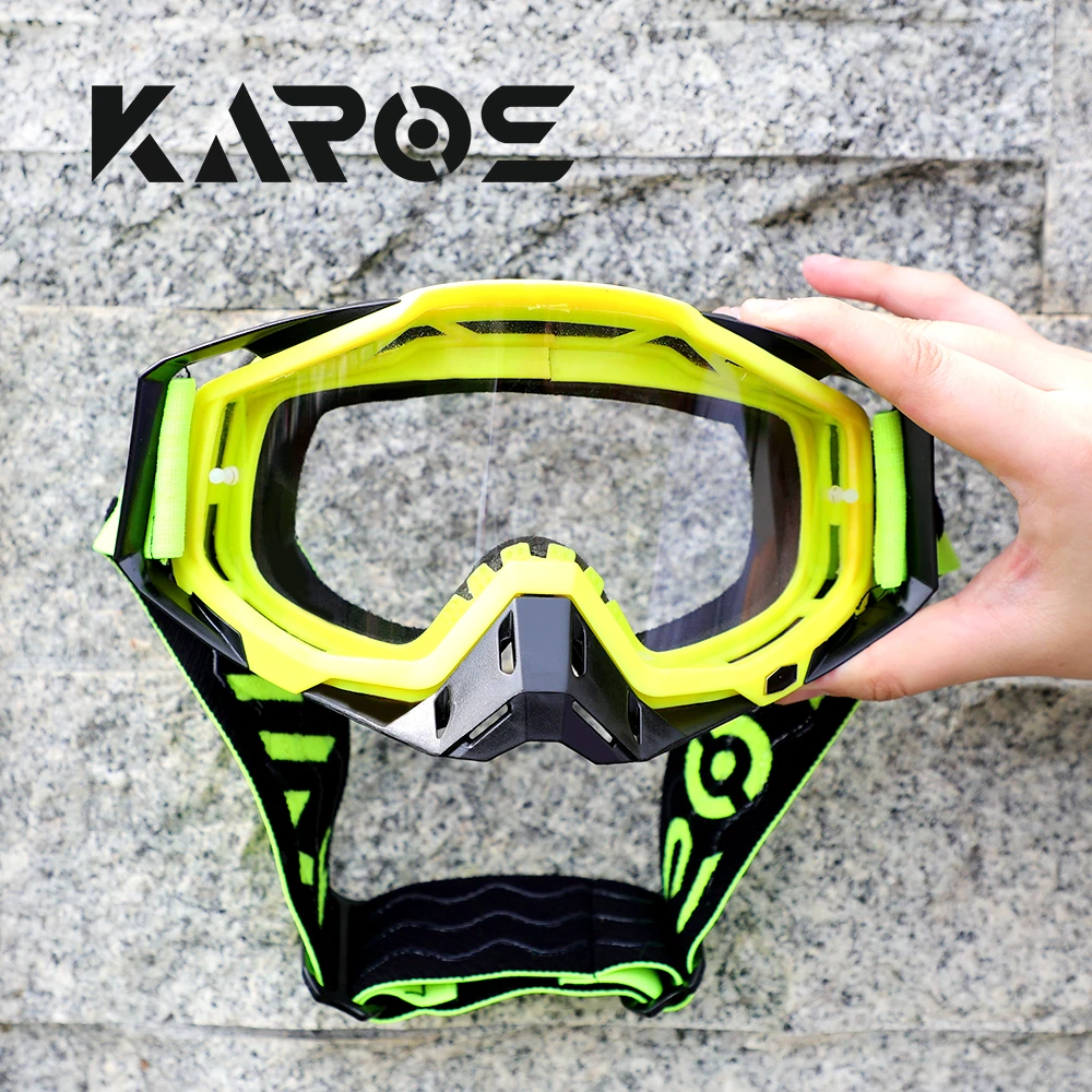 

KAROS Motocross Goggles MTB MX Riding Shades Motorcycle Racing Helmet Goggles ATV UTV Skiing Cycling Racing Off-Road Goggles