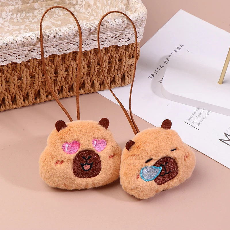 Peluche douce au beurre de Capybara, jouet en peluche moelleux, clé de dessin animé, pendentif de sac à dos JOBackpack