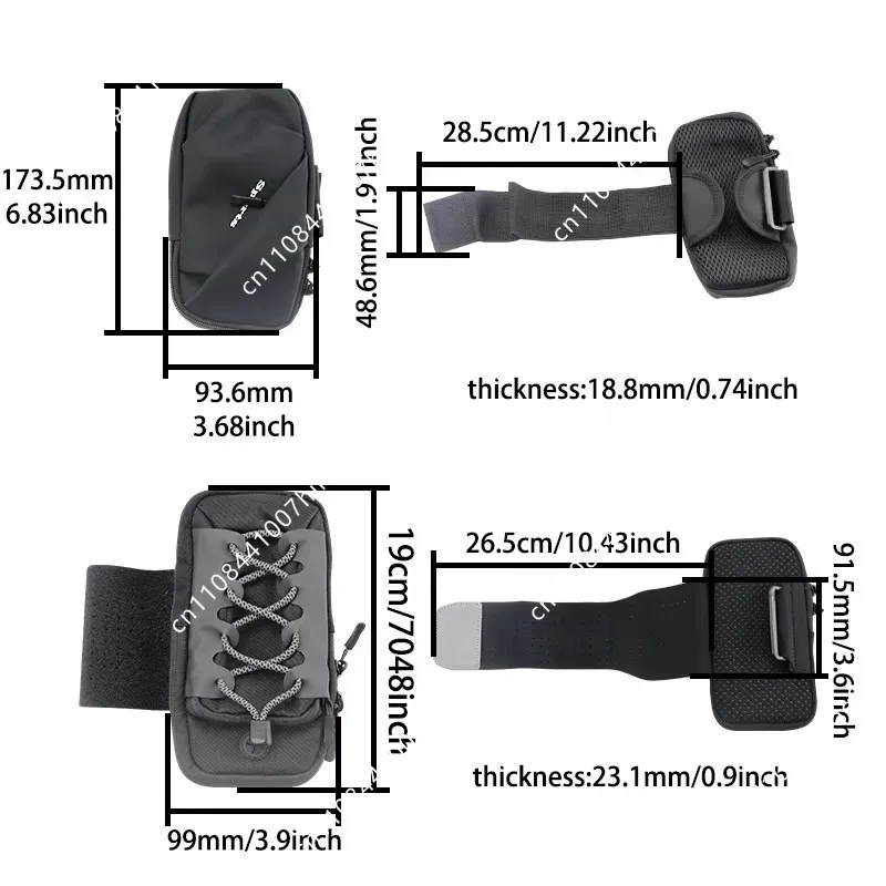 Racing electric bicycle front bag mobile phone storage frame bag