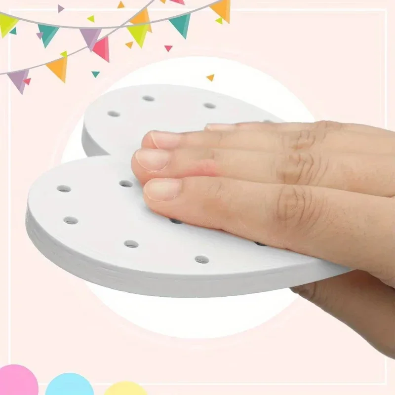 High-quality Heart-Shaped Acrylic Lollipop Display Stand, Perforated Candy Holder for Parties and Celebrations Decoration