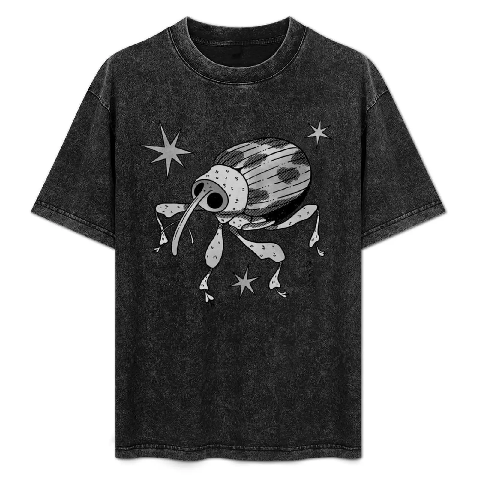 Weevil T-Shirt Basic Plain Short Sleeve Crew Neck Tee
