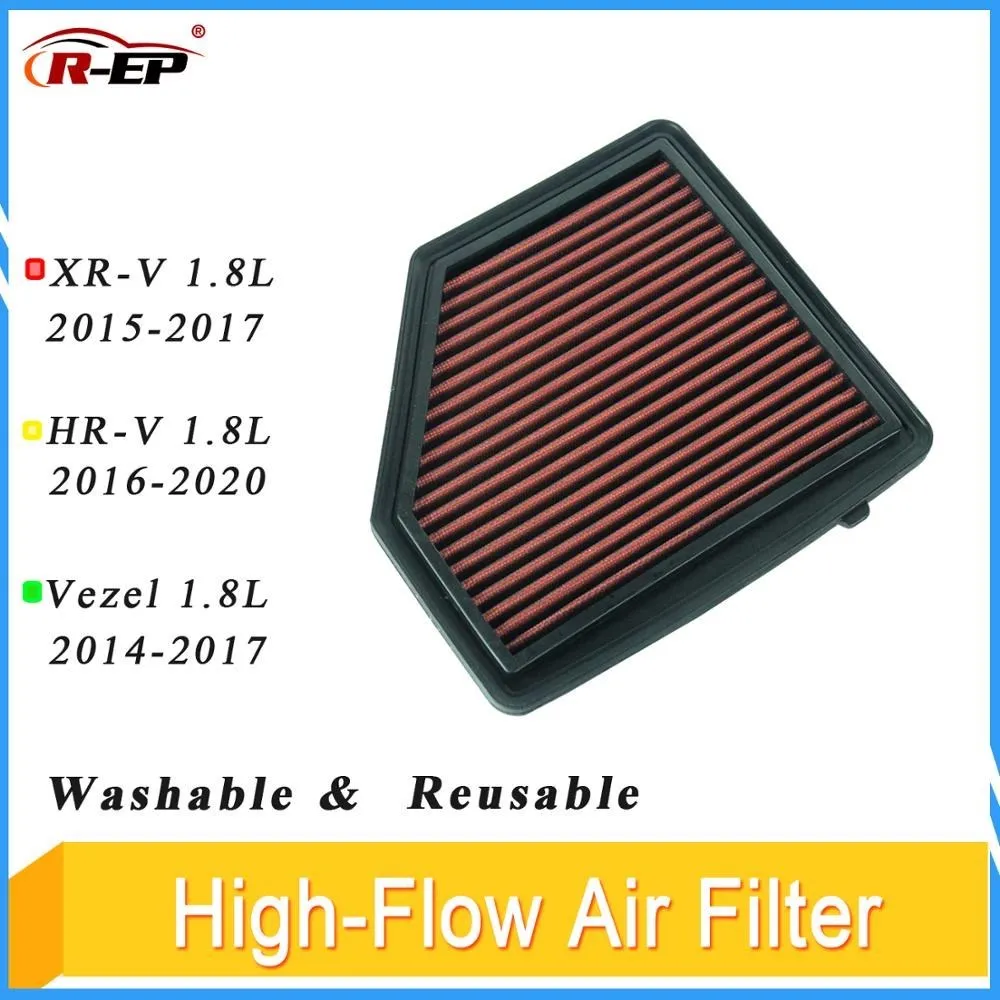 R-EP Replacement Air Filter Fits for XR-V HR-V Vezel 1.8L High Flow Car Auto Accessories Cold Air Intake Filters