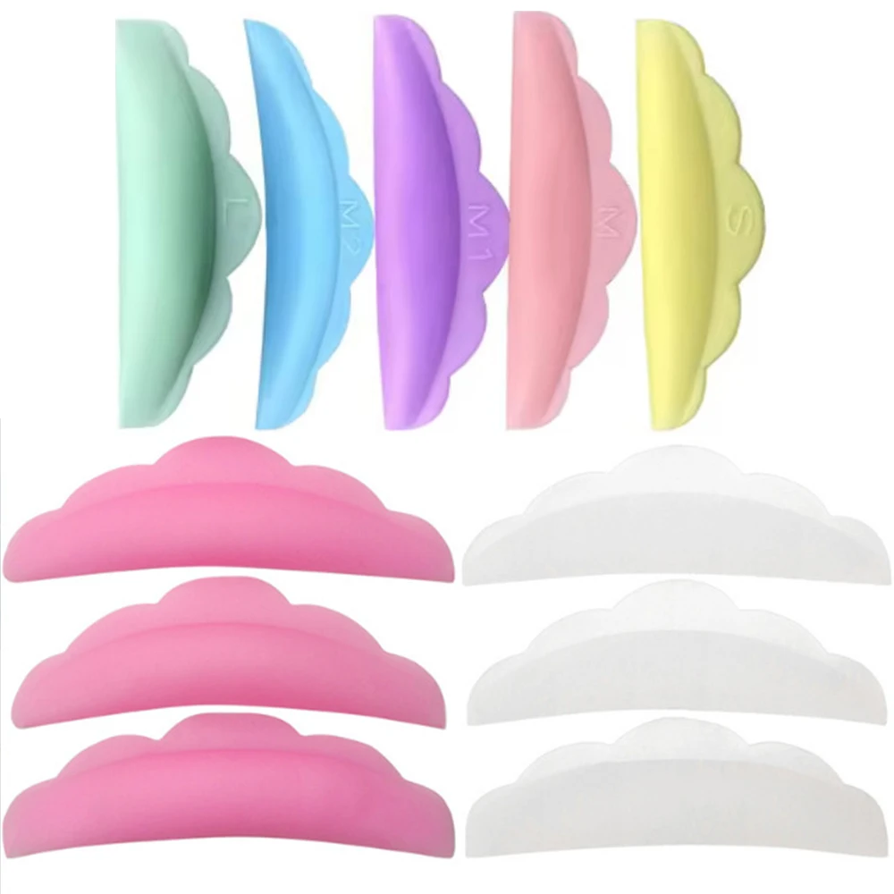 Venta al por mayor, 10/30 pares de almohadillas de silicona para pestañas, Kit de levantamiento de pestañas, varillas para permanente de pestañas reutilizables, accesorios para rizador, herramientas de maquillaje