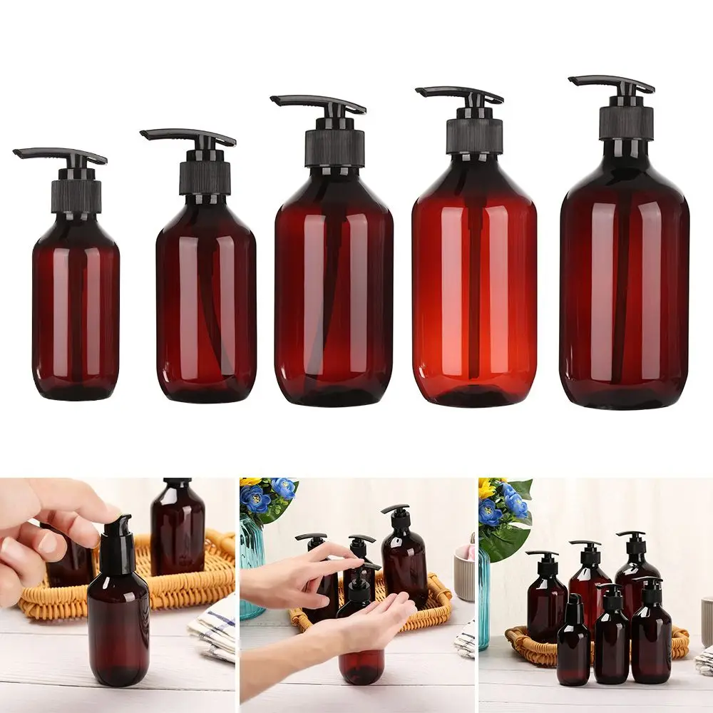 

1pc New Plastic Large Capacity Hand Sanitizer Soap Dispenser Shower Gel Bottles Refillable Lotion Pump Container