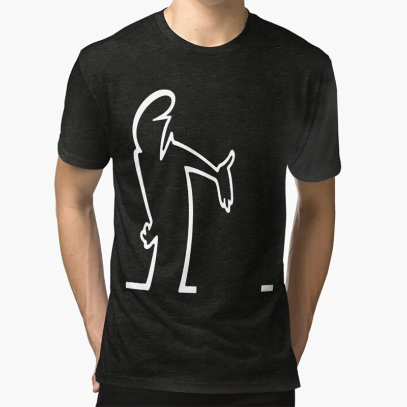La Linea TV TShirt for Men Women Pointing Humor Casual Sweatshirts Tee Novelty Trendy Loose Graphic Tops Harajuku Man Clothing image 5