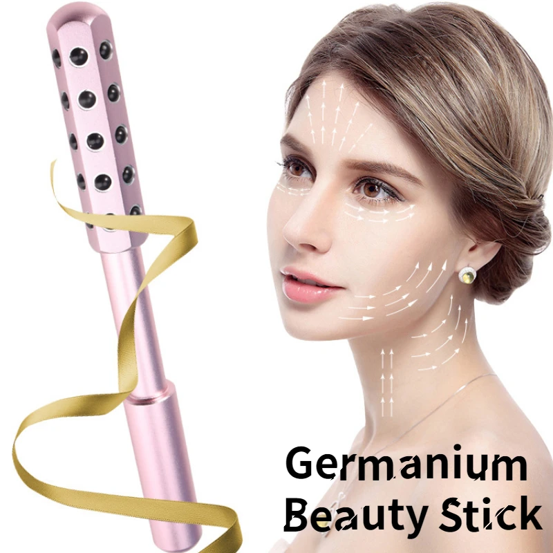 24 Germanium Face Massage Beauty Acupoint Stick Wholesale Beauty Roller Tool Face Skin Care Gua Sha Cellulite Massager Women New