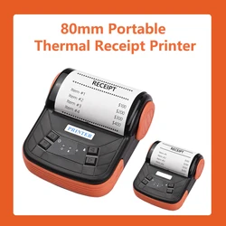 80mm Thermal Printer Portable Receipt Ticket Wireless Bluetooth  Mobile Pocket Bill Printer Android Phone PC Printer