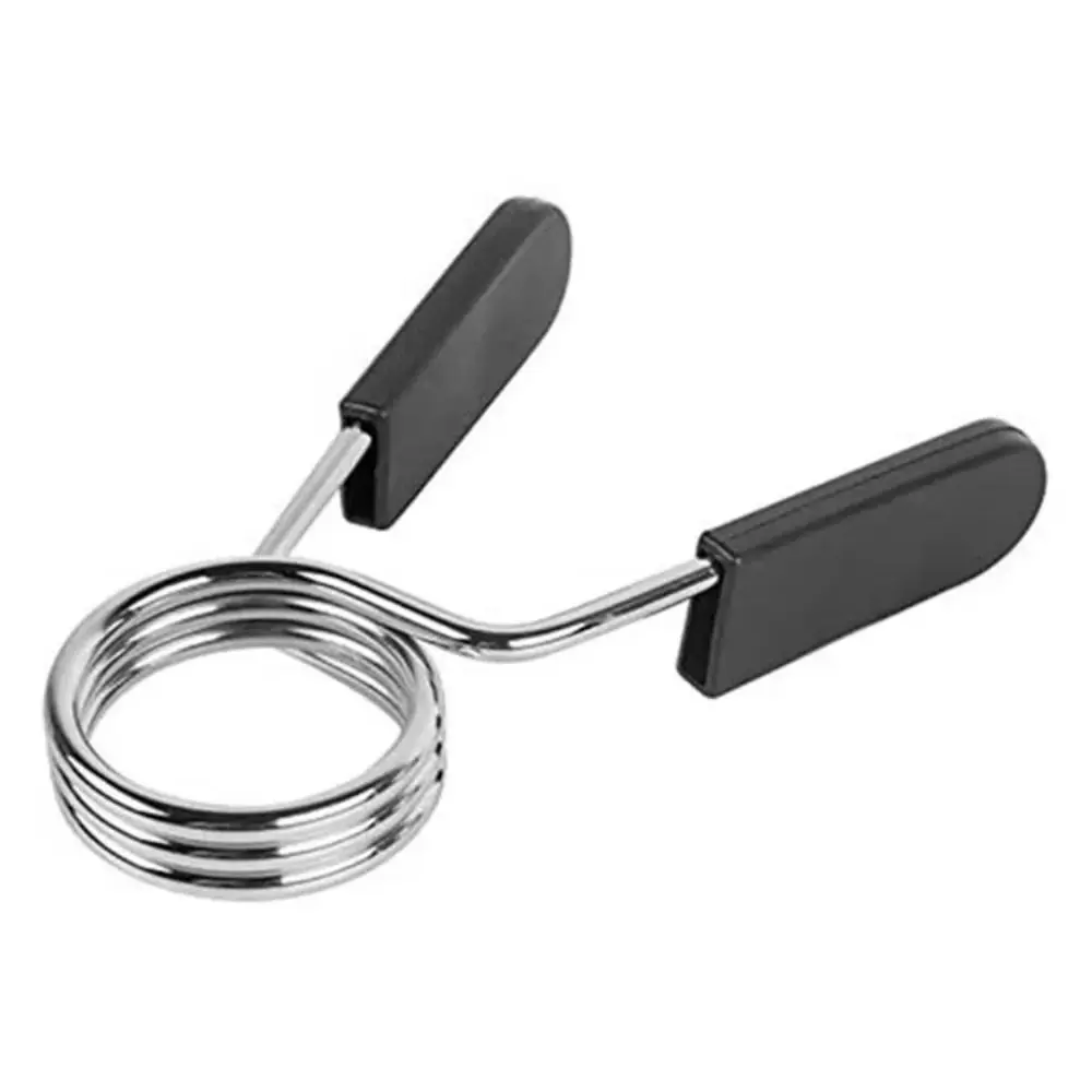 1 Pasang Penjepit Barbel Gym, Penjepit Anti-Lepas untuk Dumbbell, Penjepit Pengaman dengan Pegas, Pelindung untuk Barbel 24/25/28/30mm, Penjepit Pengunci Barbel Trap Bar