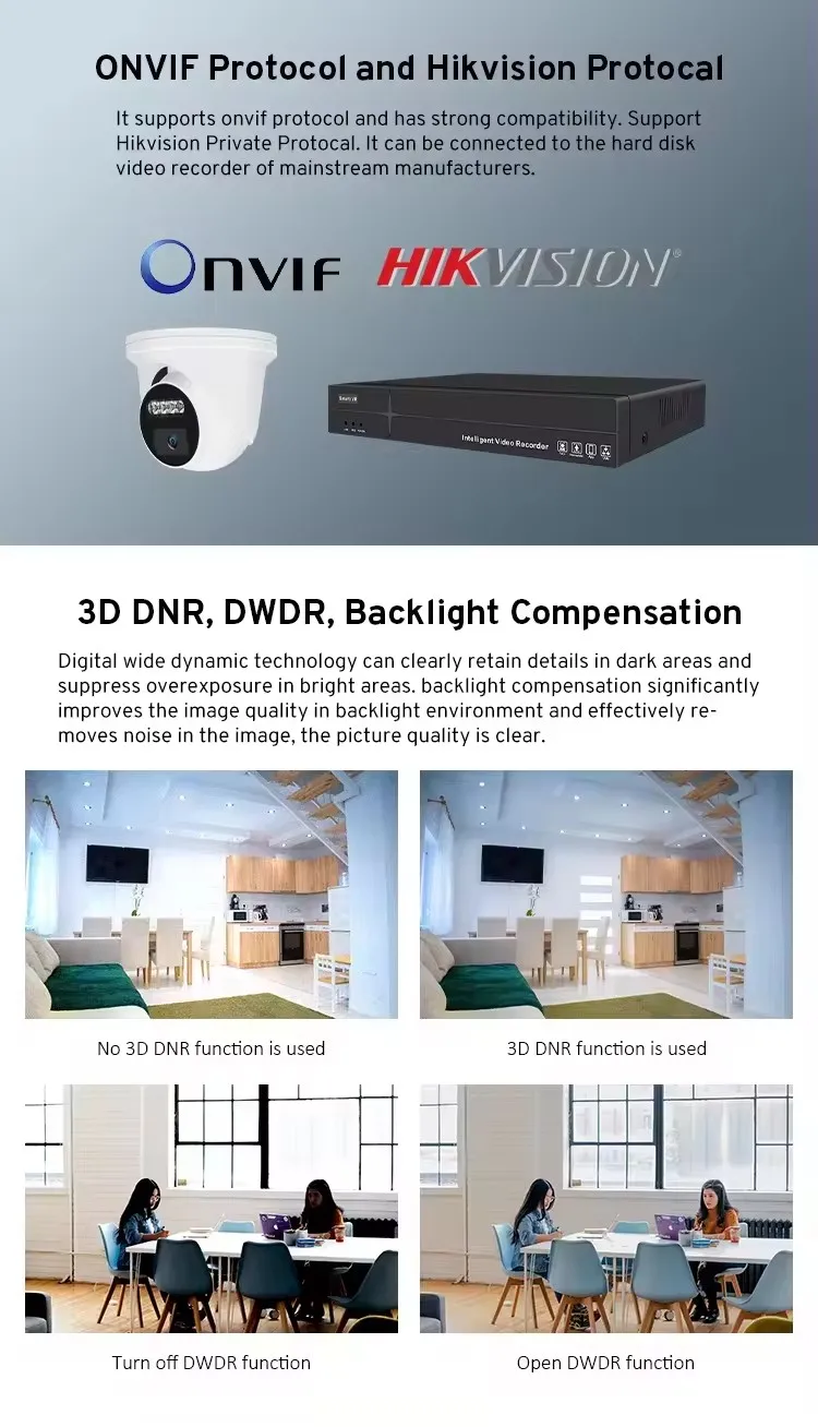 Jianvision 24-قناة 4K 8MP CCTV IP برج نظام الكاميرا للرؤية الليلية 2.8 مللي متر زاوية واسعة تسجيل الصوت تخزين البيانات NVR #5