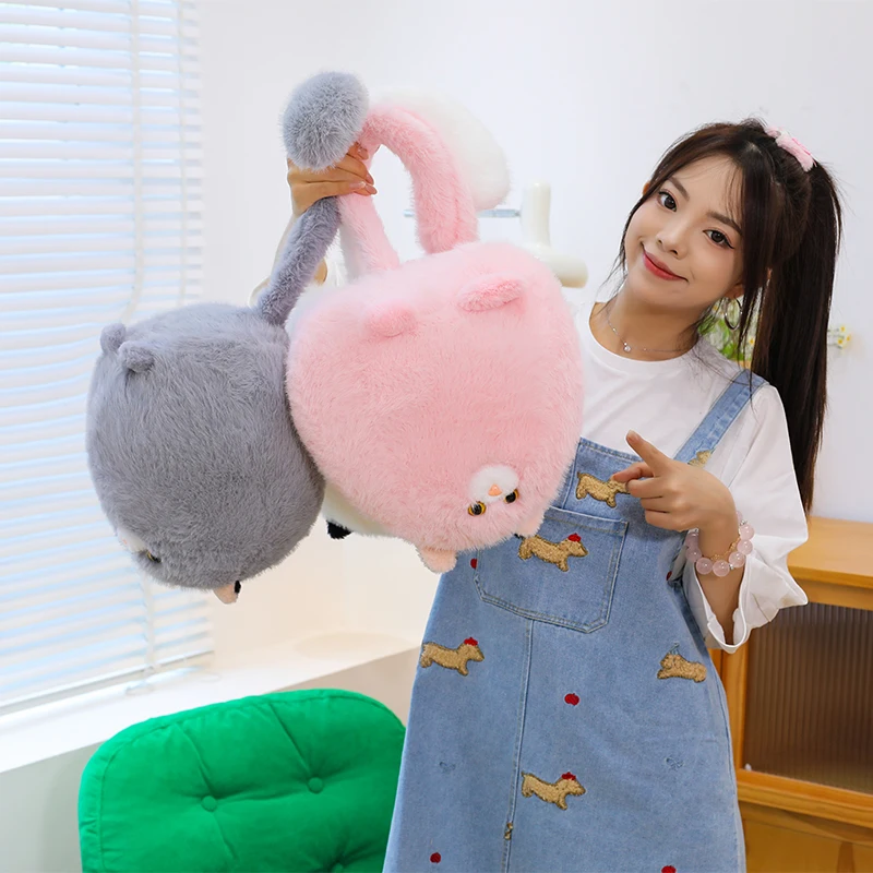 Urocze, puszyste lalki koty, pluszaki, lalki z materiału, poduszki dekoracyjne, lalki koty z długim ogonem, prezenty urodzinowe dla dzieci, chłopców i dziewcząt.