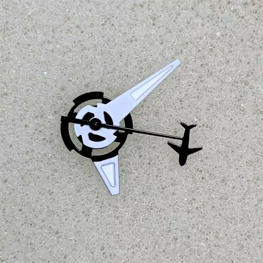 NIEUWE Creatieve Vliegtuig Vorm Horloge Handen Pointers voor NH35 NH36 4R 7S Beweging Horloge Accessoires NH35 Handen met Groene Lichtgevende