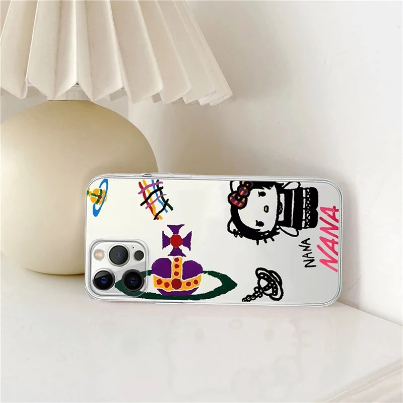 Cartoon Graffiti Hello Kitty Silicone Phone Cases For iPhone 15 14 13 PRO MAX 11 12 13 PRO X XS XR 7 8 Plus Y2k Soft Phone Case