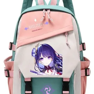 Genep -Impact Anime Cosplay -School -Tasche, Students -Rucksack, Beelzebul Ayaka Xiao Bookbag, Reise -Rucksack, Geschenke für Jungen und Mädchen 6 Hauptverkäufe Xiao Rucksack - №5