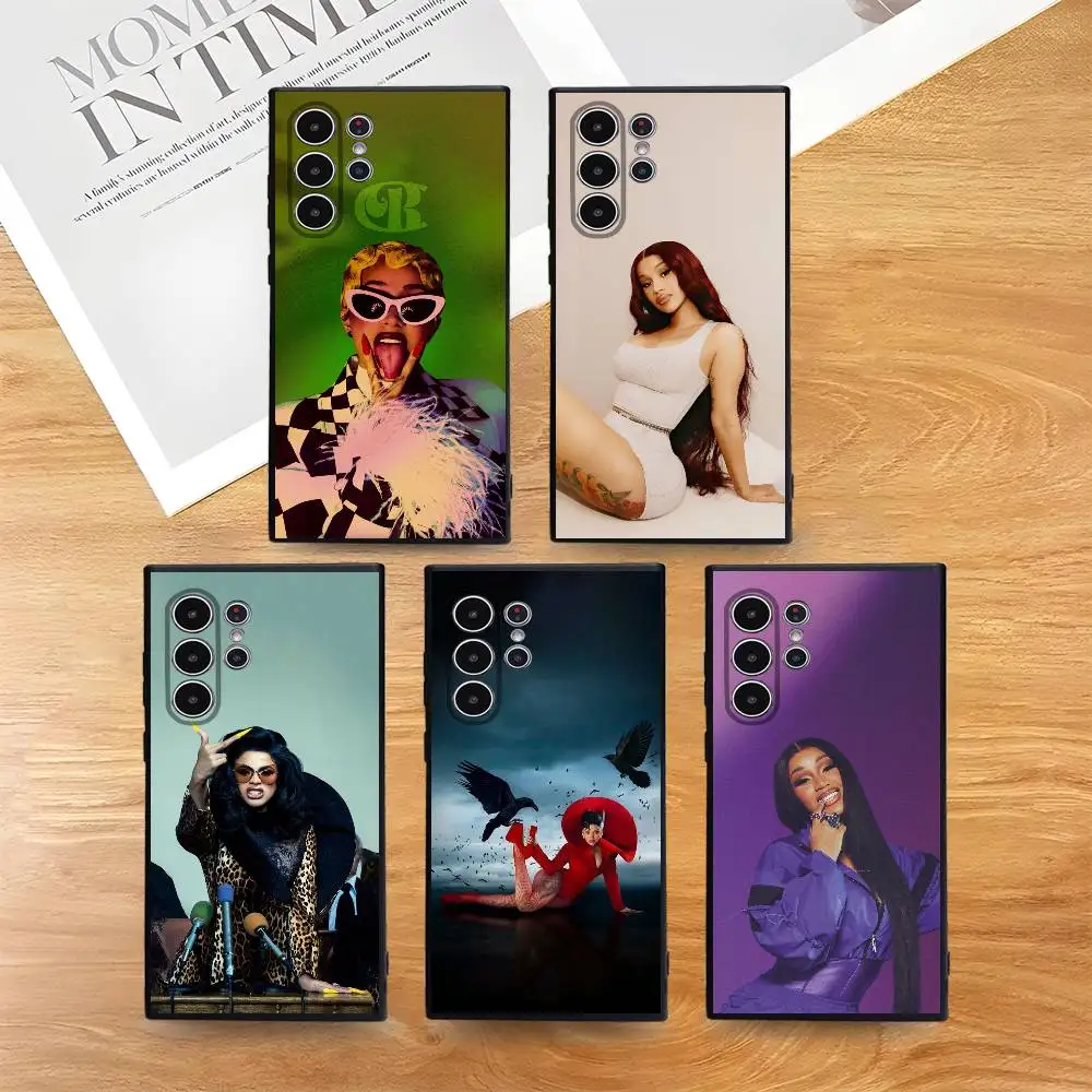 

C-Cardi B Rapper Phone Case For Phone S Series S21 S22 S23 S24 S25 FE Plus Ultra TPU Soft To Skin-friendly Case