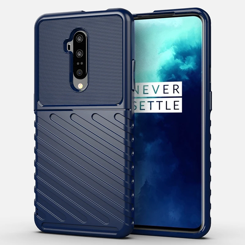 Brushed Shockproof Matte Case For Oneplus 7T Pro 1+7t pro Back Phone Cover for One plus 7t pro Soft Silicone Case Coque Fundas