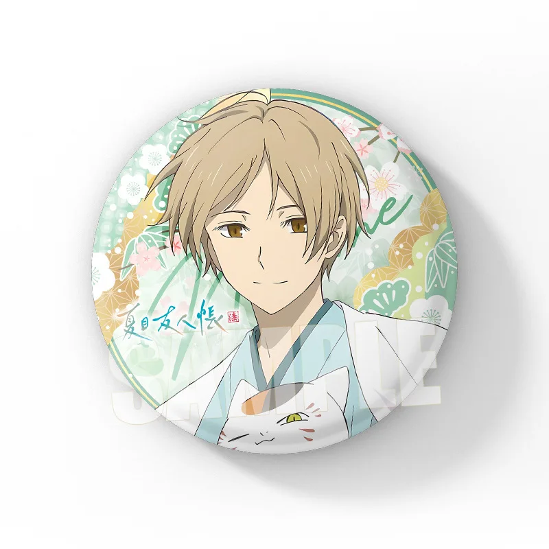 Anime Natsume Yuujinchou New Merchandise Double Flash Large Badge Natsume Goods Big Pin Button Badge Collection Otaku view 5