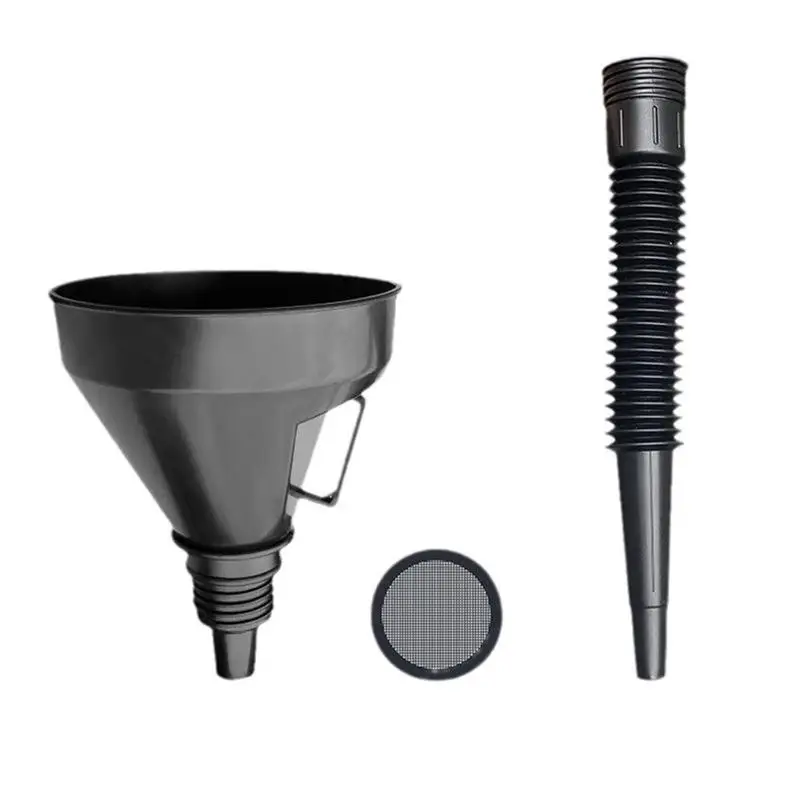 Car Refueling Funnel Motorcycle Filling Funnel With Detachable Spout And Filter Automotive Funnels Oil Change Funnel For Car And