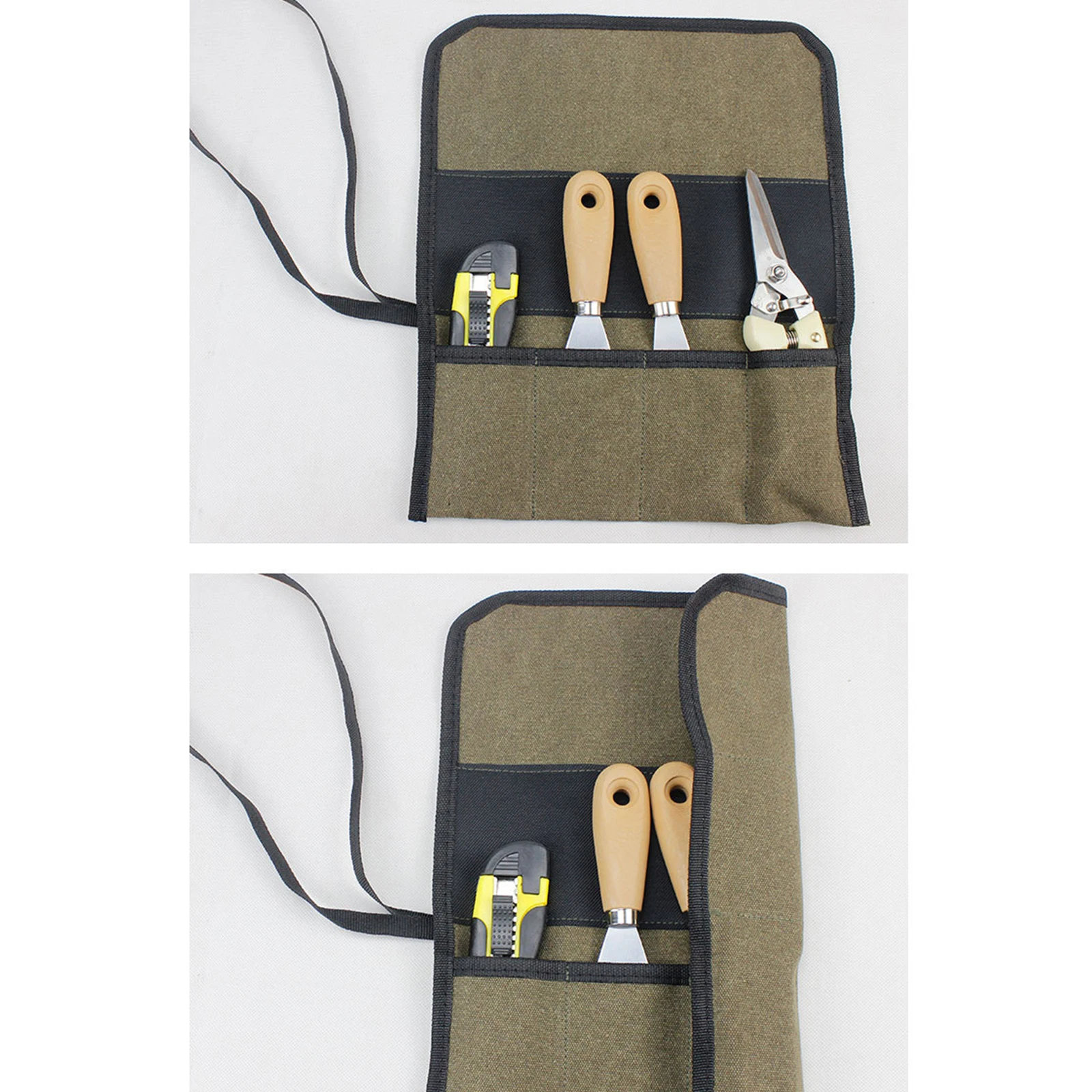 Tool Storage Bag Spanner Organizer Carpenter Pouch Wrench Bags Tools Canvas Toolkit Utility Handbag Tools Bag Roll Pouch