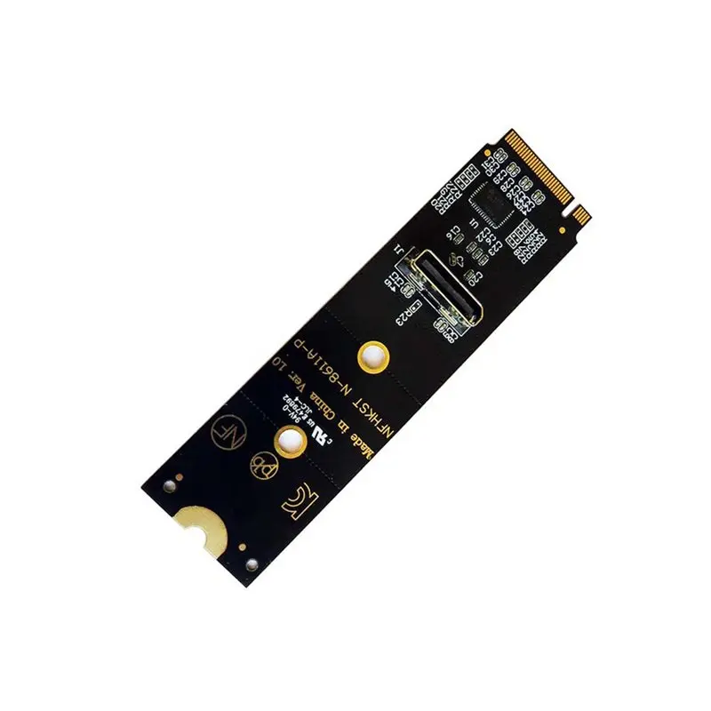 SFF-8639 For Redriver Chip Nvme M. 2 To Oculink SFF8612 Adapter Card 90 Degree For SSF-8611 To SFF-8639 Cable U. 2/U. 3 SSD