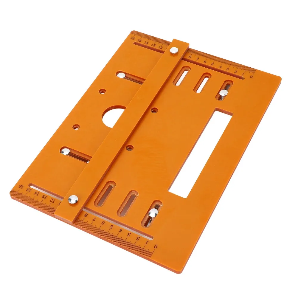 

Durable 28 x 20cm Cutting Machine Base Plate 5mm Thickness 4 Inch Circular Saw Base Plate Universal Base Plate Woodworking