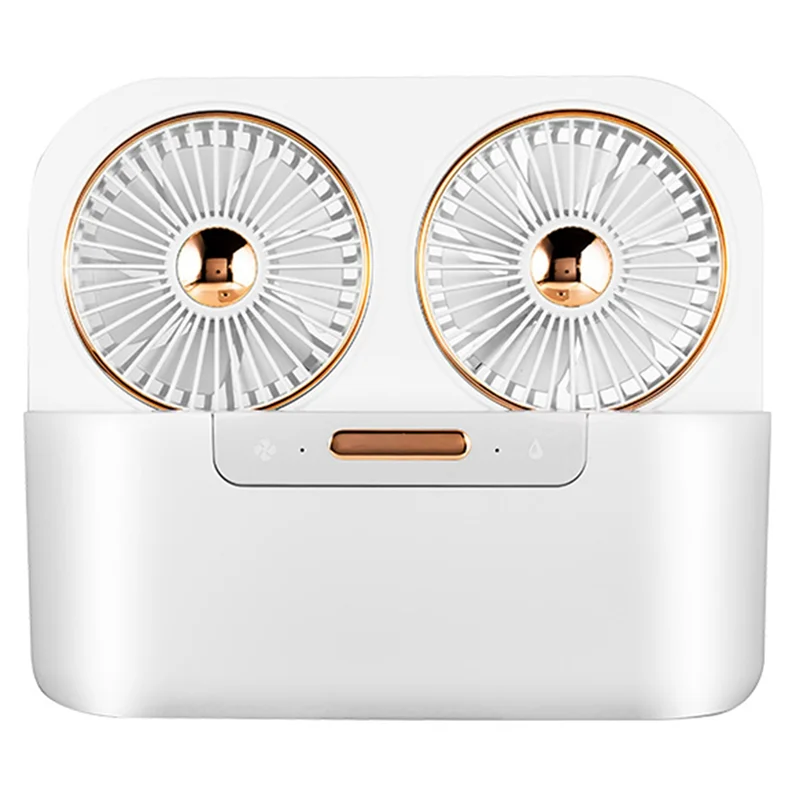 

ABSS-Summer Cool Двухлопастной распылительный вентилятор USB Настольный вентилятор для кондиционирования воздуха Офисный портативный бесшумный распылительный вентилятор с водяным охлаждением