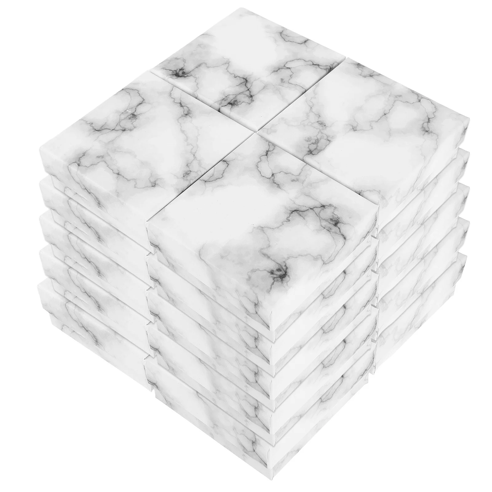 

24 шт., шкатулка для драгоценностей, квадратный мраморный узор, футляр для хранения конфет, вечерние сувениры, свадебный сувенир, органайзер для безделушек