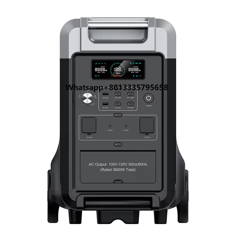 

Modern Style Home Outdoor Emergency Solar Power Bank High-Capacity Car Traveling Power Supply 2304Wh Portable Power Station