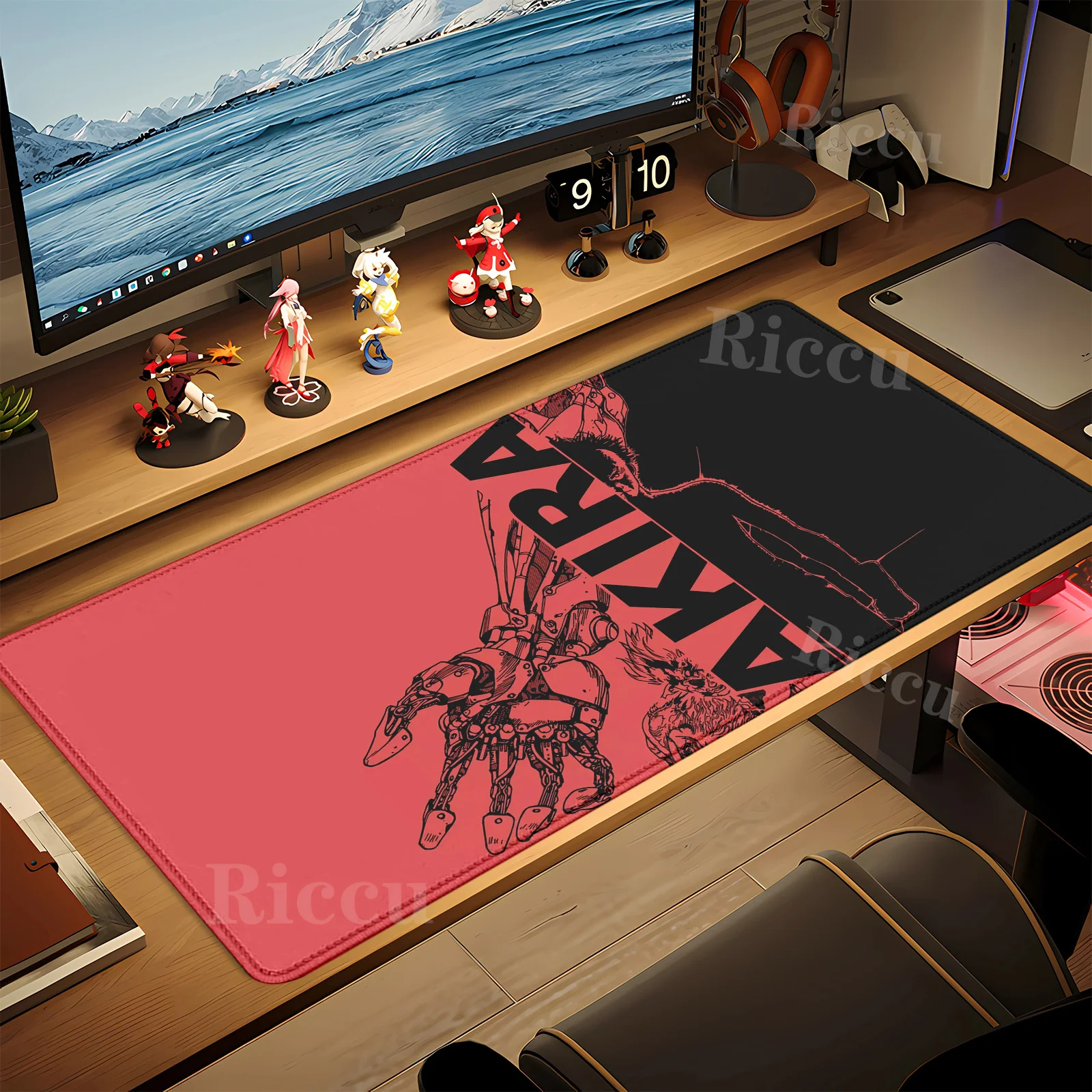 XXL ماوس الوسادة أنيمي أكيرا لوحة ماوس للألعاب كبيرة ماوس الوسادة لوحة المفاتيح حصيرة مكتبية السجاد لعبة المطاط الطبيعي عدم الانزلاق teclado ماوس حصيرة #3