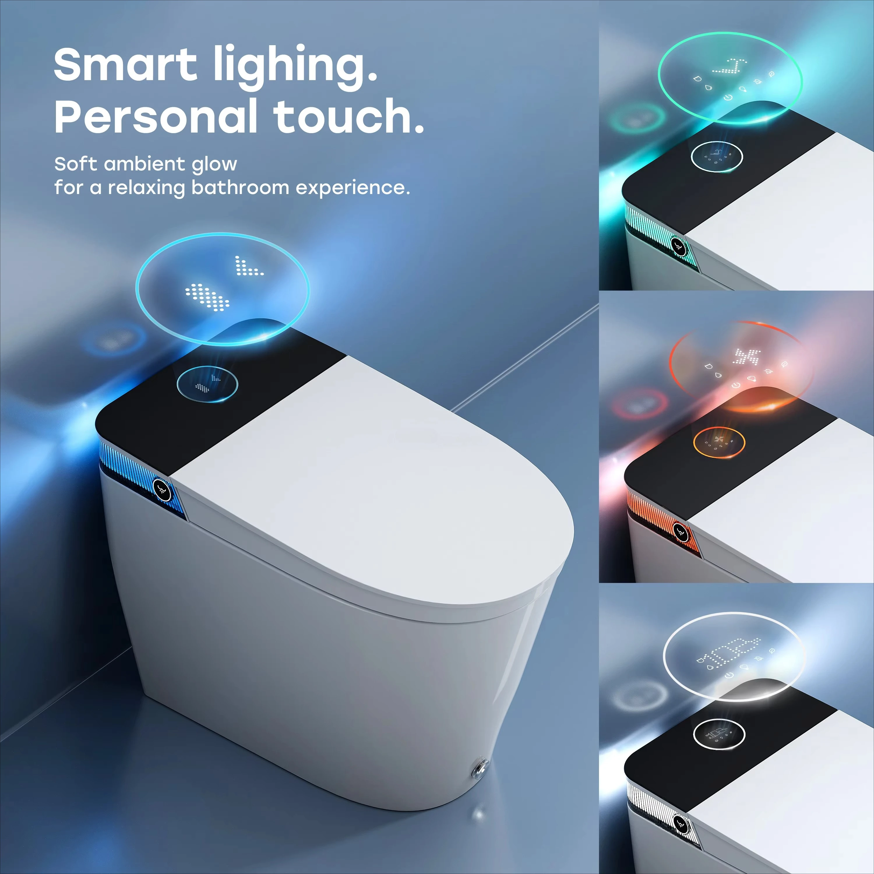Inquire for Wholesale: US Local Stock Modern Smart Toilet with Auto Open/Close Lid Elongated Heated Seat