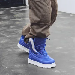 2024 New Bread Winter New Niche Popular High-top Men's Trendy Casual Board Cotton Lightweight Snow Boots