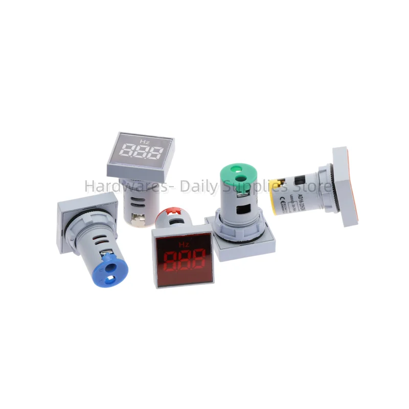 22mm Hole Size LED Digital Frequency Counter Module 60-500V AC hz Meter 20-75Hz Range Hertz Tester Electric Cymometer