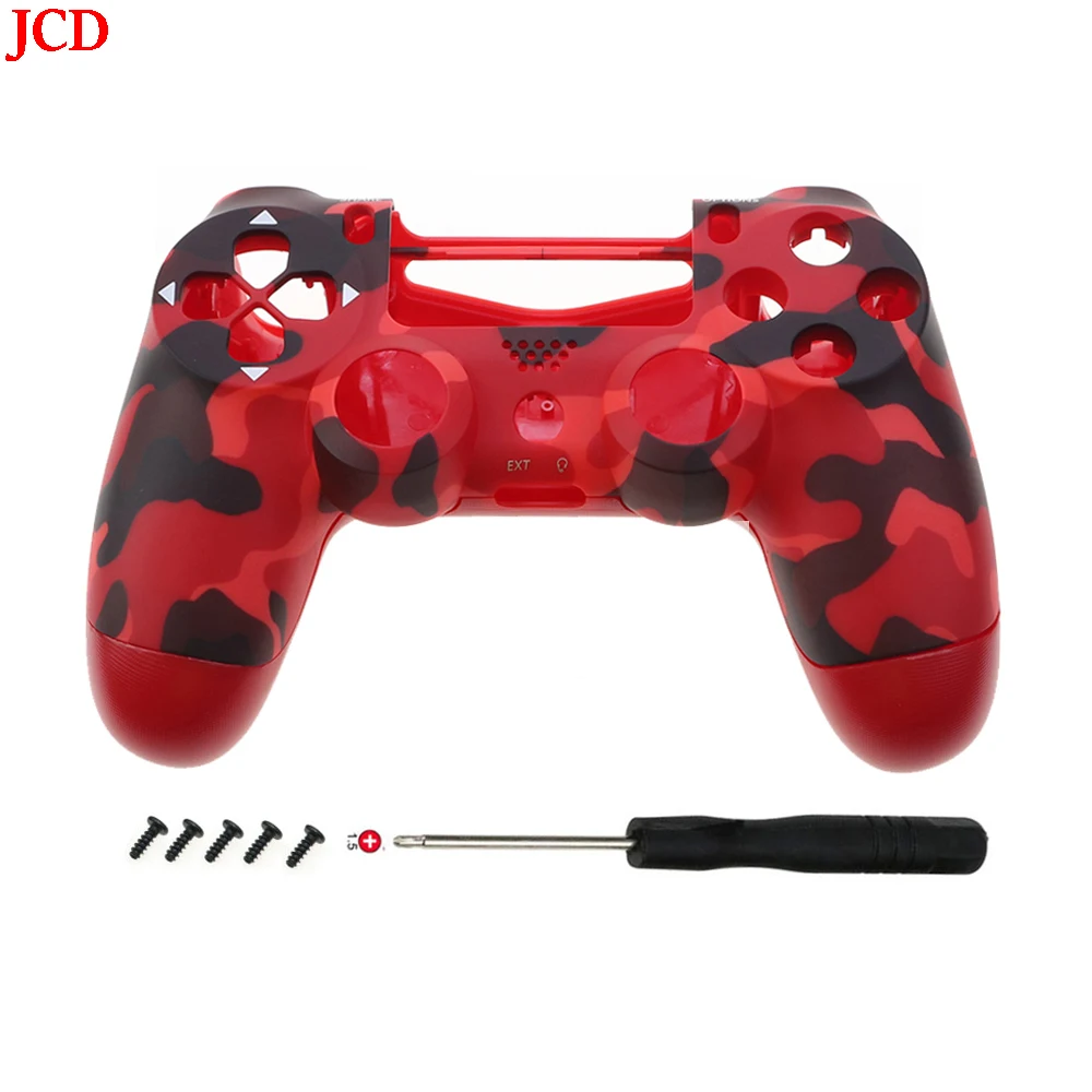 JCD-frente e traseira caixa Shell Case para PS4, JDM-050, JDM-055, JDS 055, controlador JDS 050, moldura interna, porta-chaves, suporte, moldura interna