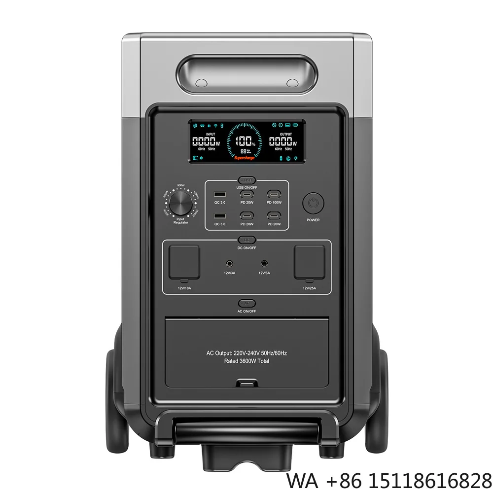 3840wh Capacity off Grid Solar Power Generator System for Home Main Station Expanded Battery Storage System Solar Power Station