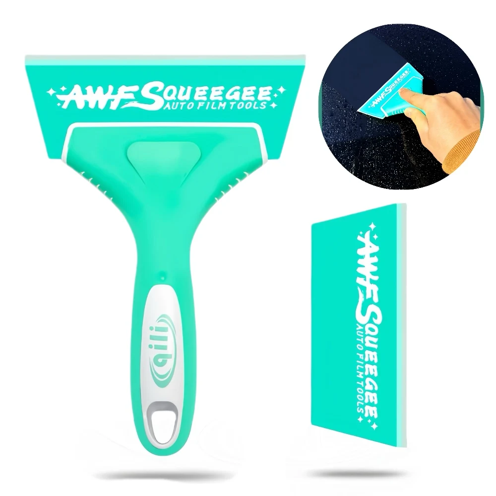 Non-Scratch Soft Silicone Handy Squeegee Car Wrap Tools Water Window Wiper Drying Blade Clean Scraping Film Scraper Accessories