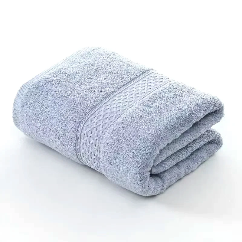 Bath Towel Washcloth Cotton Towel Solid Color Soft Absorbent Towels Multipurpose Use For Hotel Bathroom