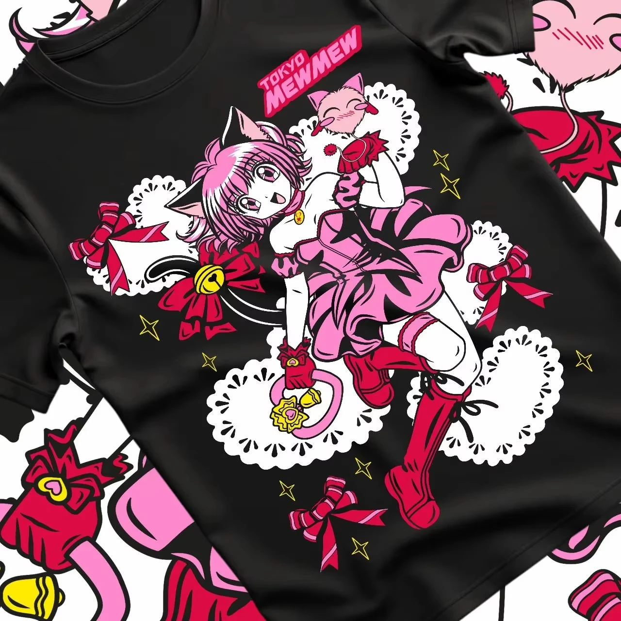Tokyo Mew Mew Ichigo Momomiya Graphic T‑Shirt Retro Girl Print Men Women Casual Short Sleeve Unisex Streetwear Anime Tees Tops