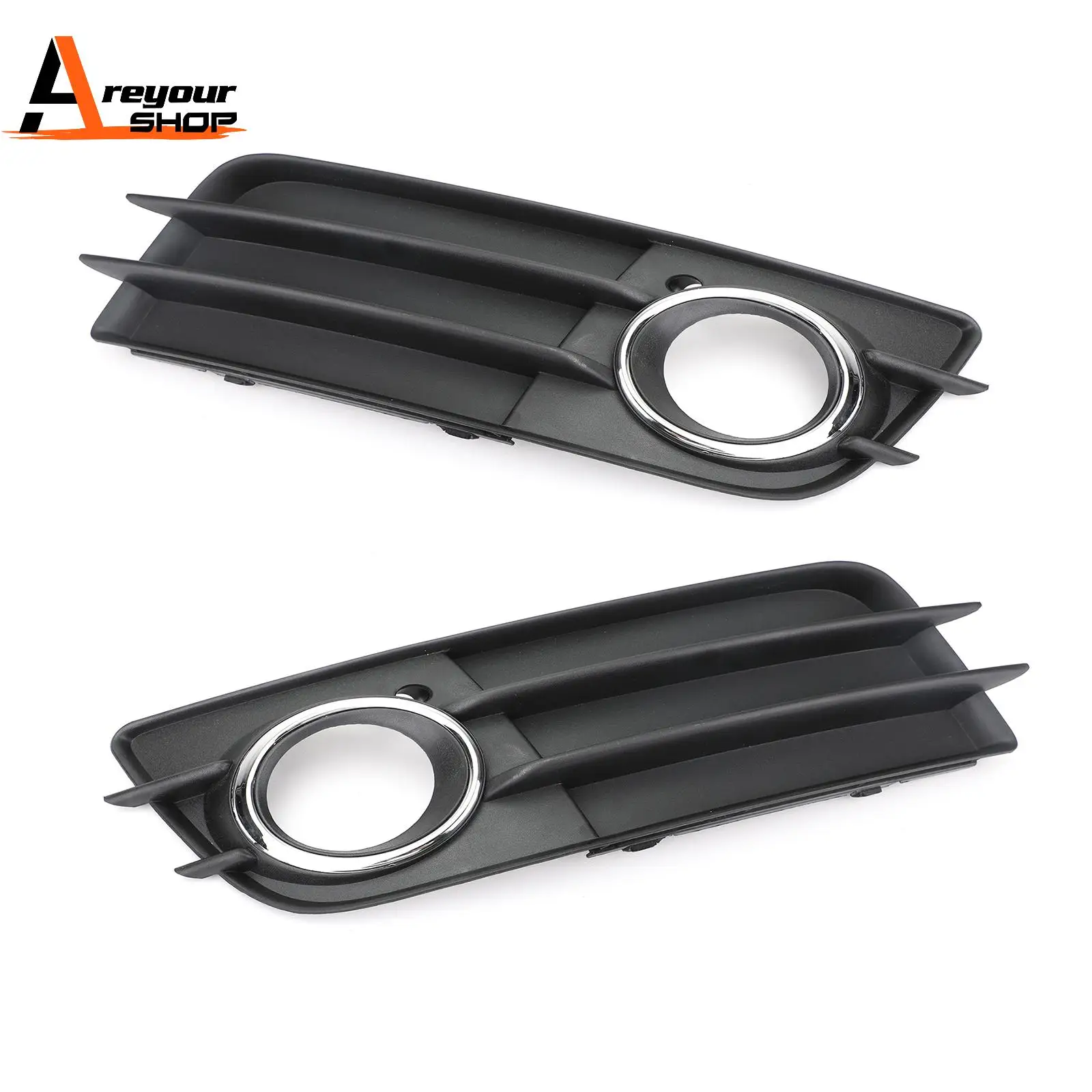 

Pair Car Fog Light Grill Cover Left&Right for Audi A4 B8 S-Line S4 20082009 2010 2011 2012
