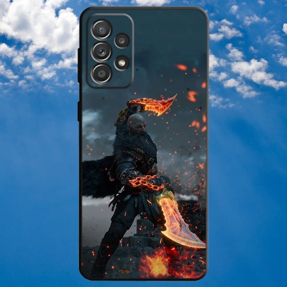 Game God Of W-War Phone Case For Samsung S21,S22 Ultra,S20,S30 plus,S22 plus,S23,S30 ultra 5G Soft Black Cover