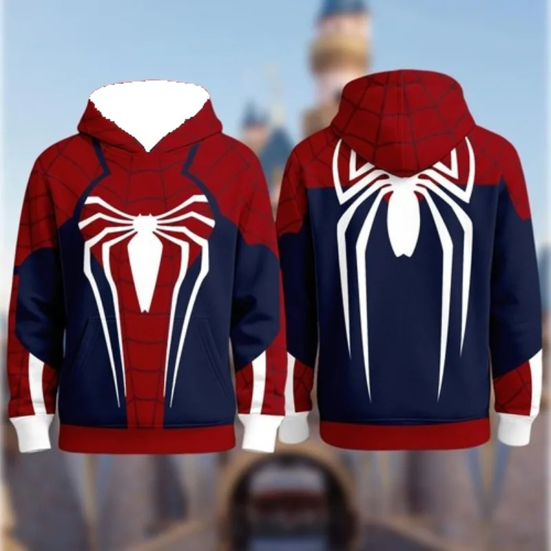 

Spider Man Hoodie Street Fashion Men's and Women's Outdoor Leisure Comfortable Breathable Adult and Children's 3D Printing