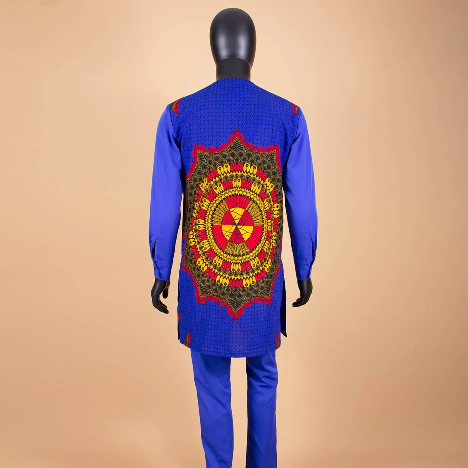 African Clothes for Men Print Shirts and Match Pants 2 Piece Set Dashiki Outfits Tribal Attire Kaftan Blouse Tracksuit A2216038